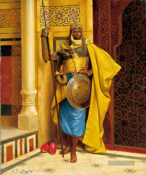  orient - Die nubische Palastwache Ludwig Deutsch Orientalismus Araber